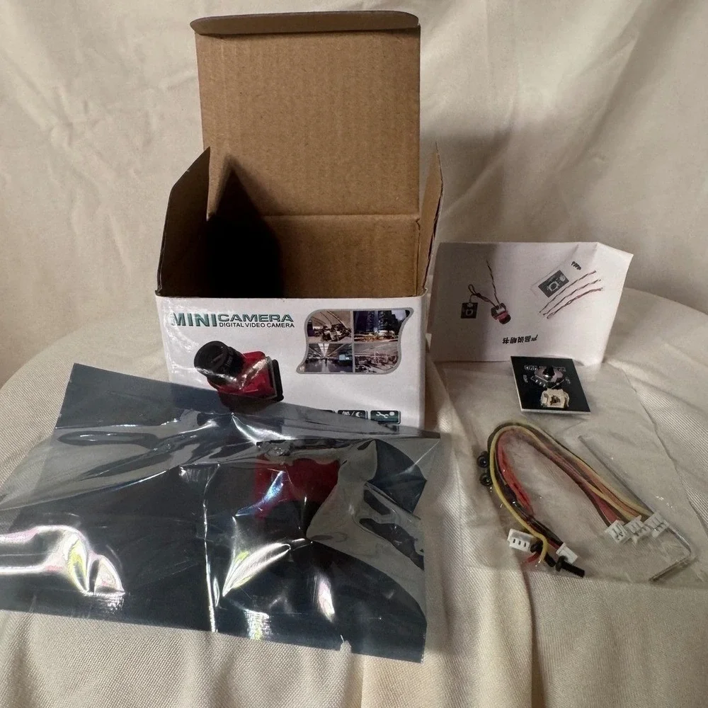 Mini Digital Video Camera RC3384A IP66 Day Night CCTV FPV Red 2.1mm Lens Kit